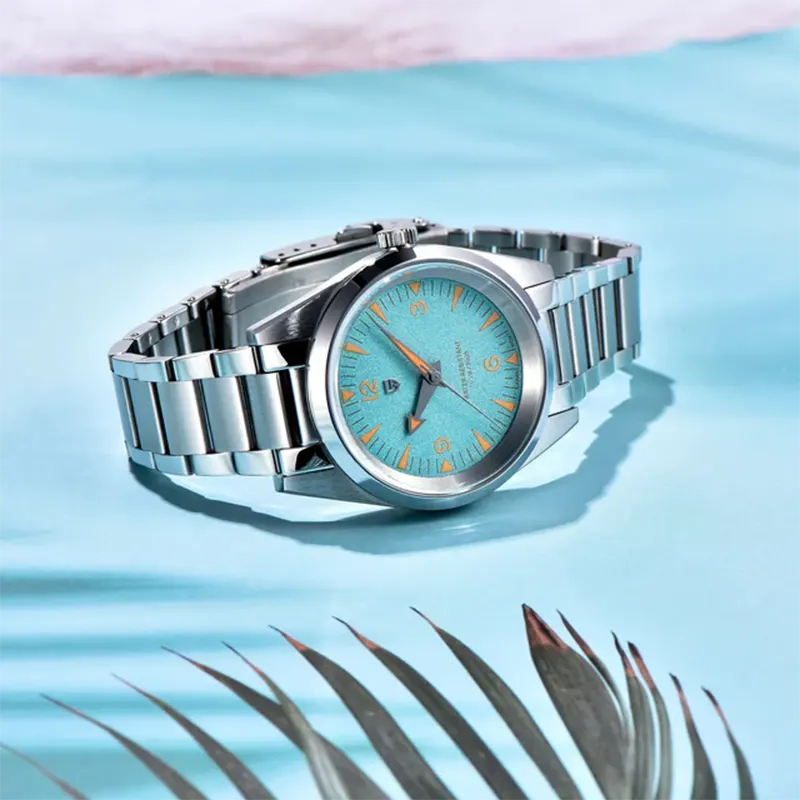 Pagani Design Railmaster Light Blue Dial Men's Watch- PD-1793